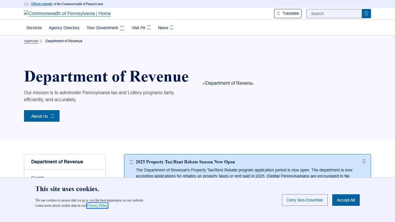 Department of Revenue | Department of Revenue | Commonwealth of Pennsylvania